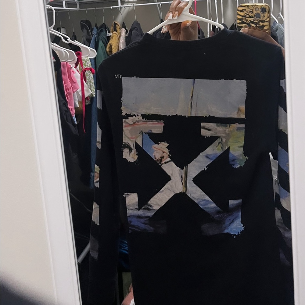 off white long sleeve top